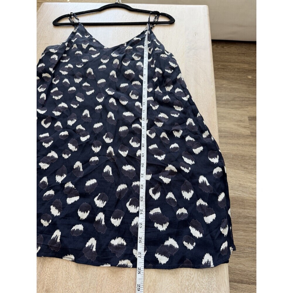 Reformation Eli 90s Mini Slip Dress Navy Wild Child Animal Print Size Medium - Picture 7 of 7